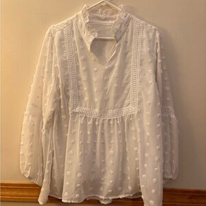 Elegant White Women's Top